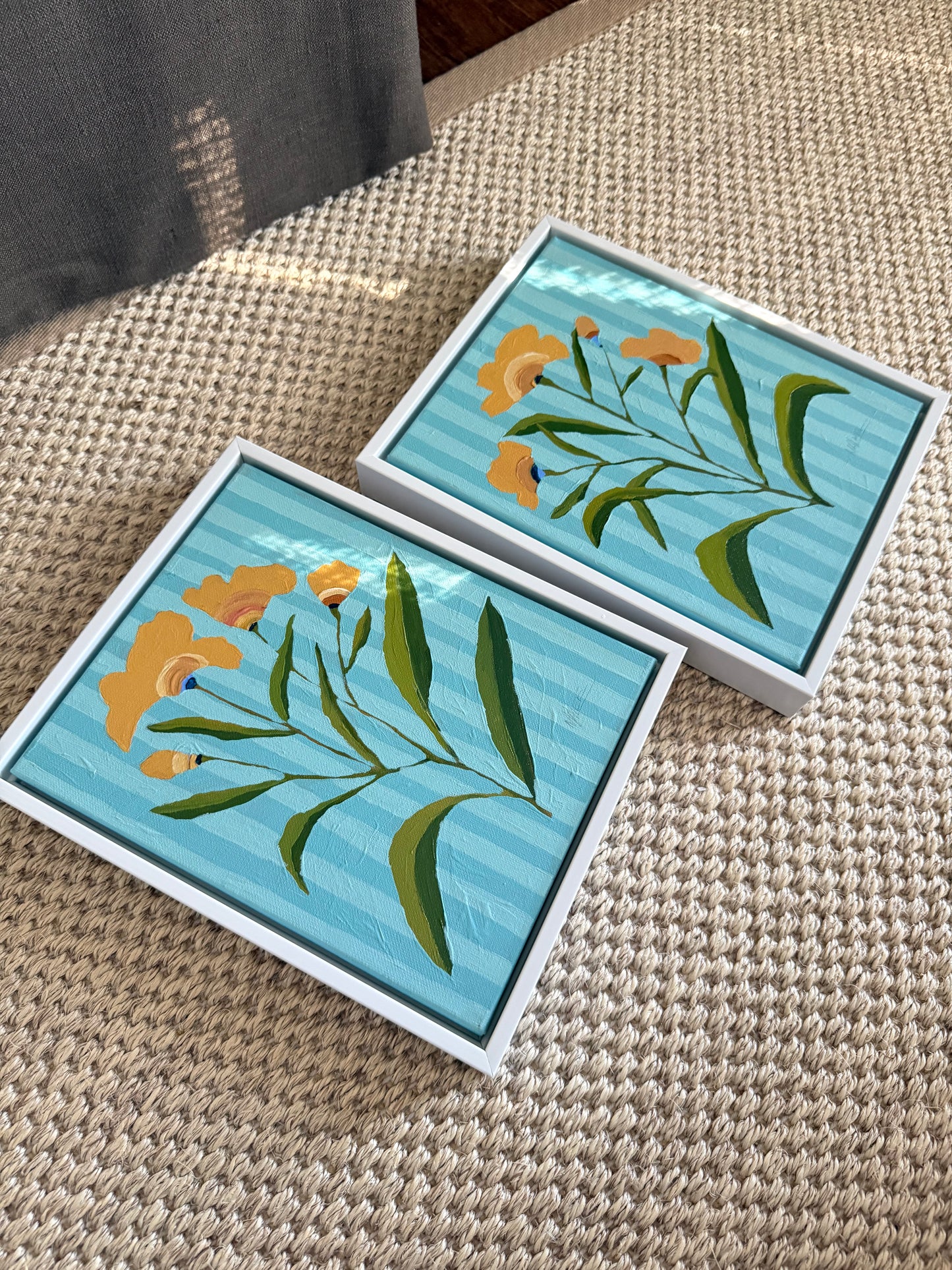 Yellow framed botanicals