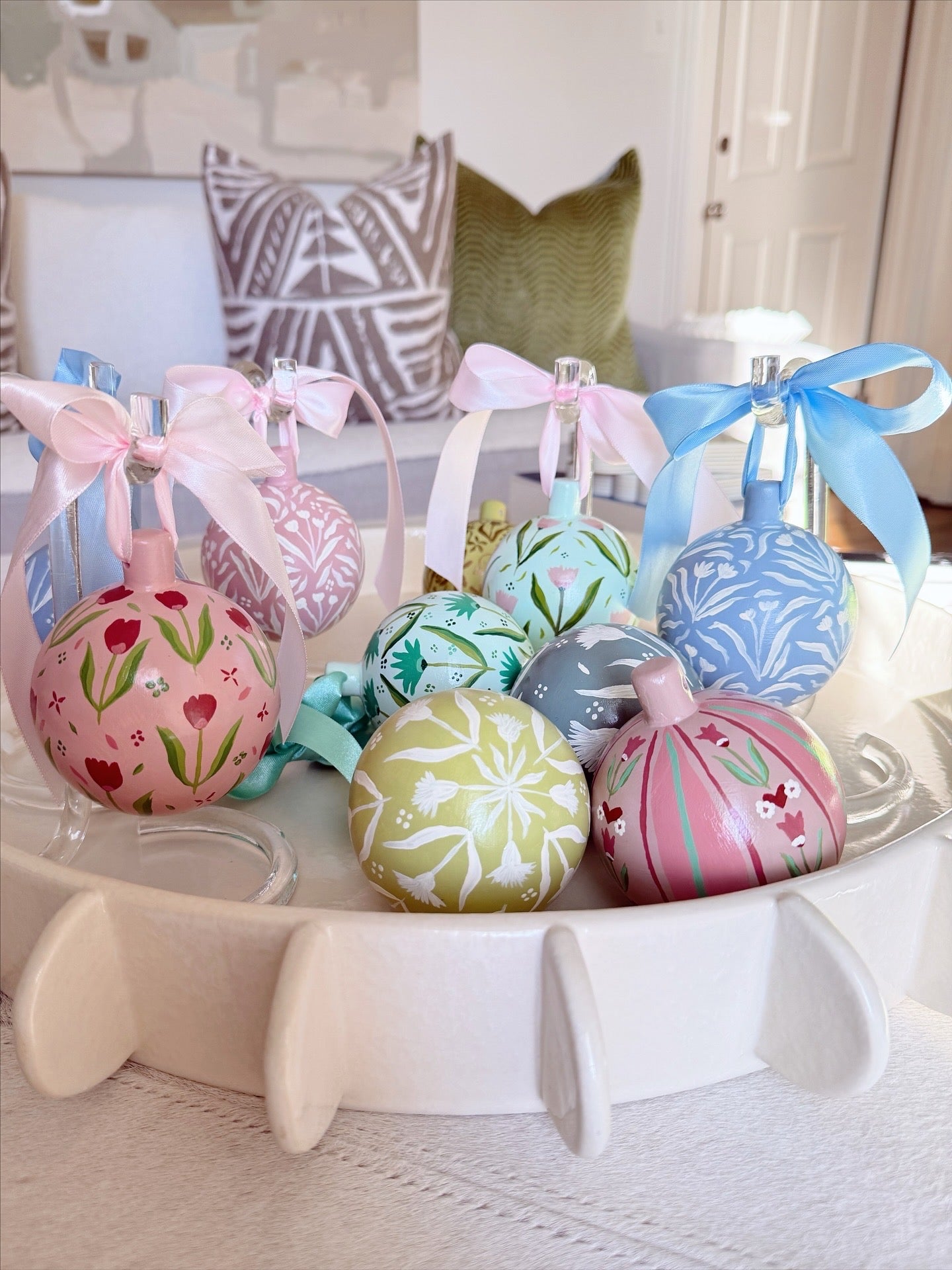 Hand-painted ornaments