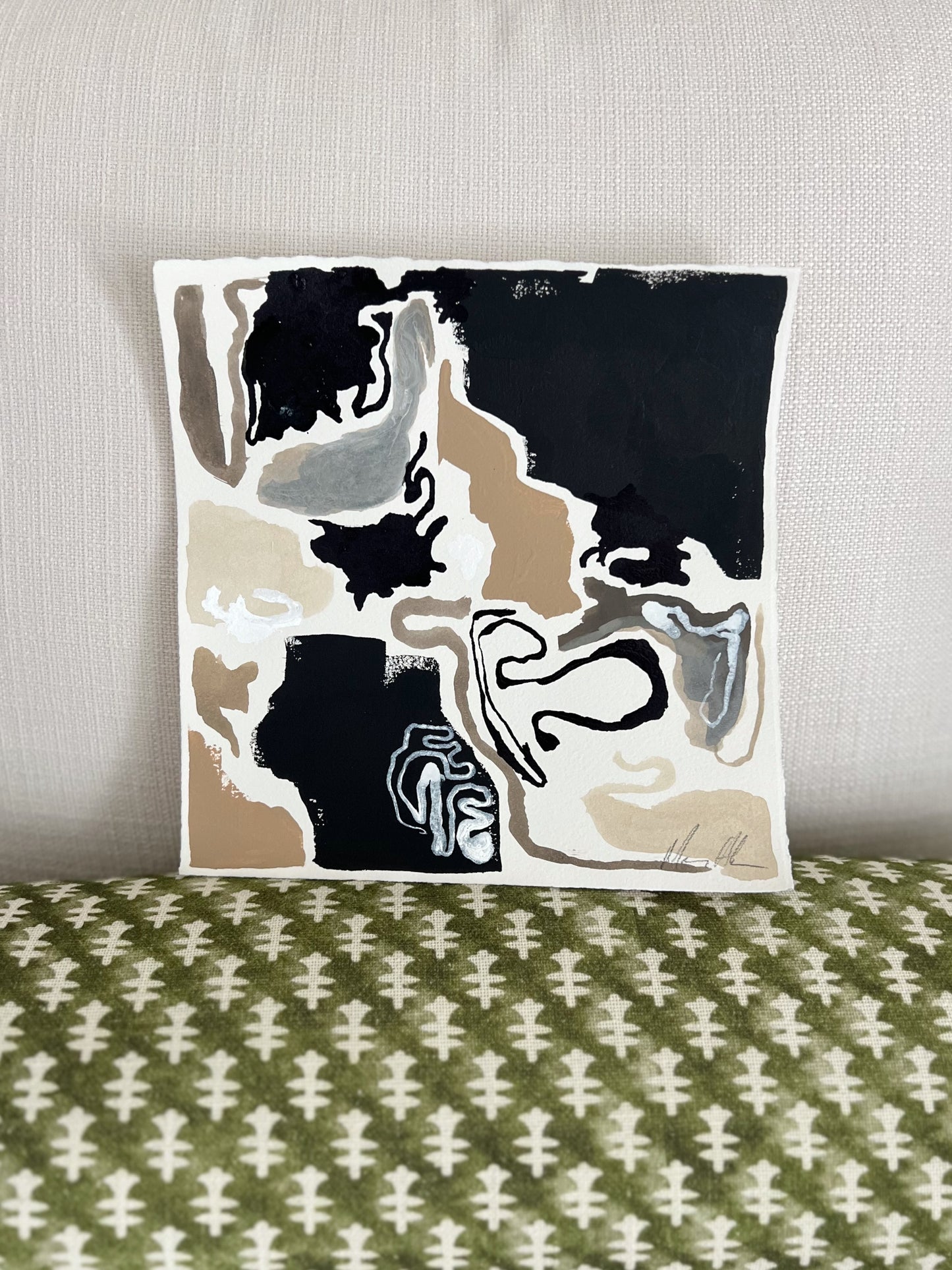 Acrylic + ink
