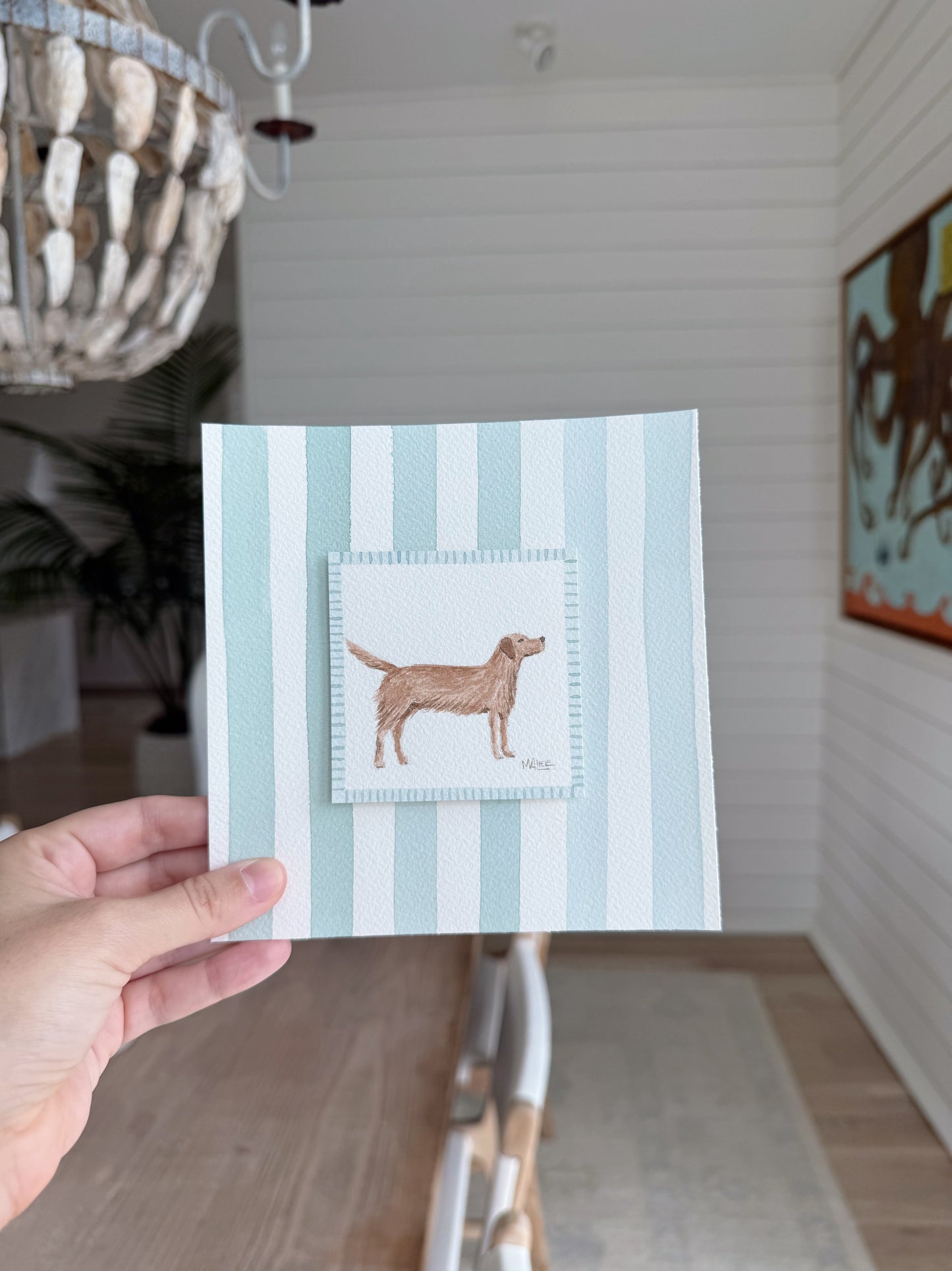 Watercolor puppy dogs