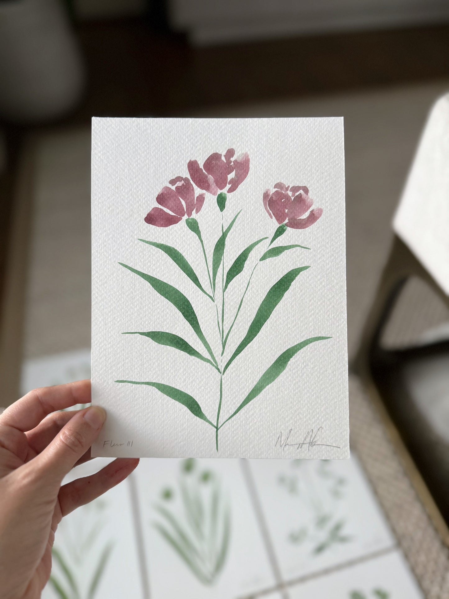 Fleurs rouge