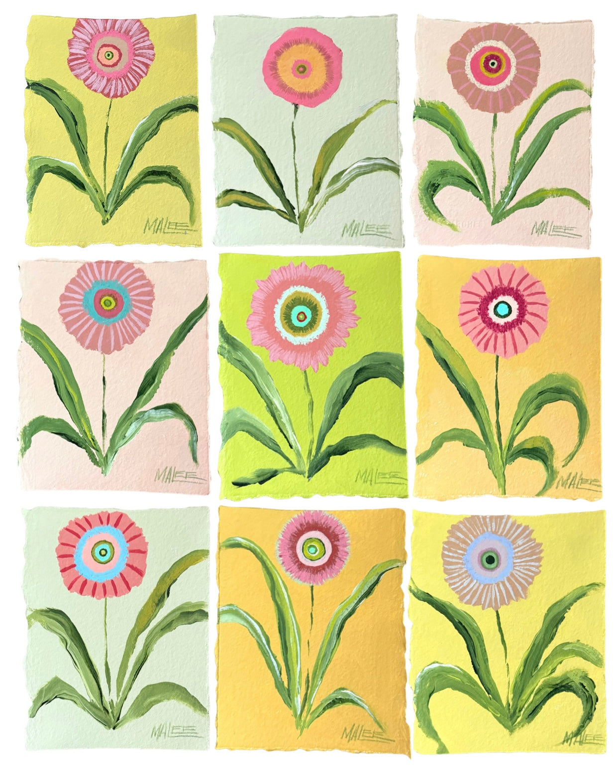 Statement blooms I-IX