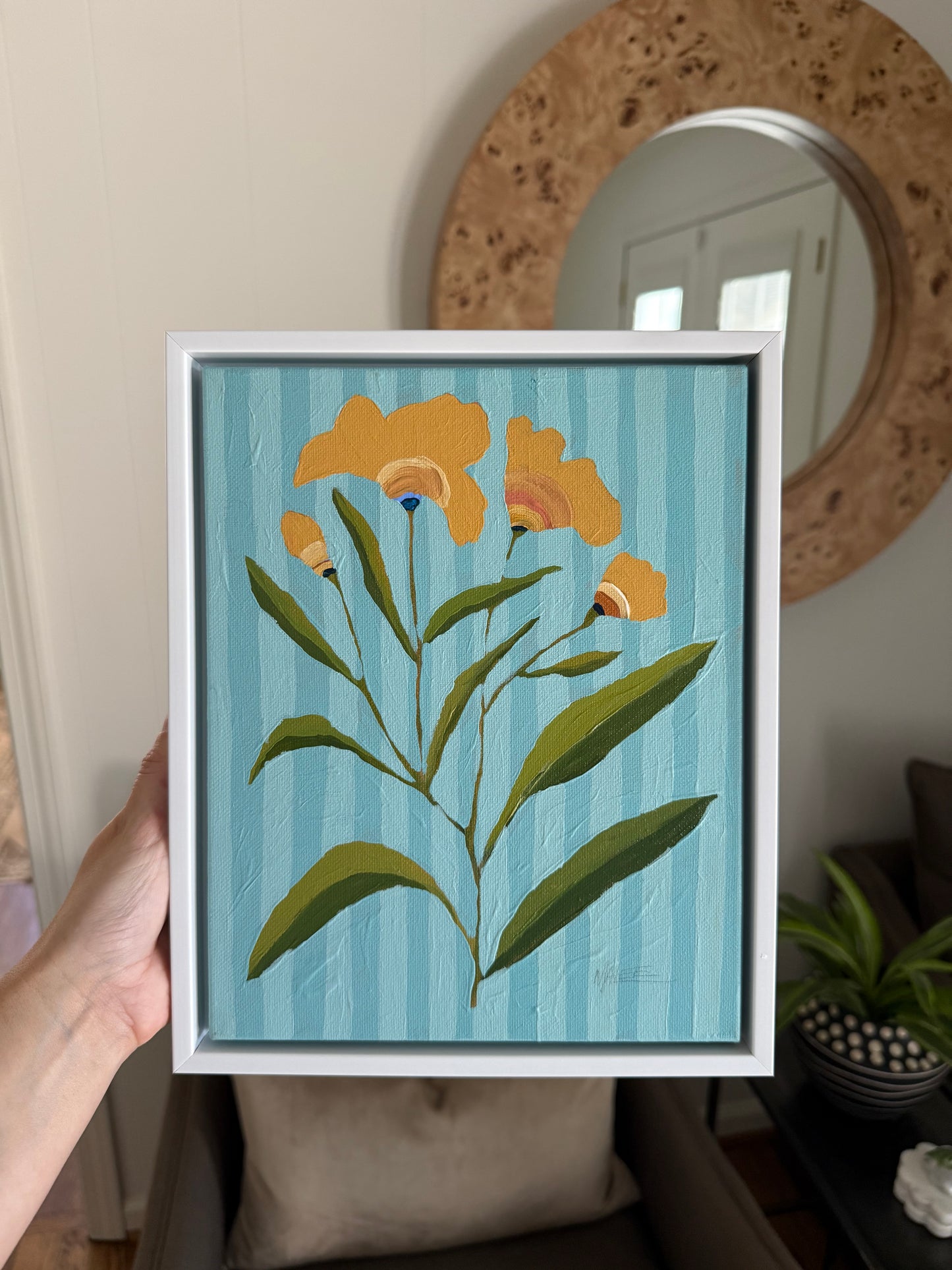 Yellow framed botanicals