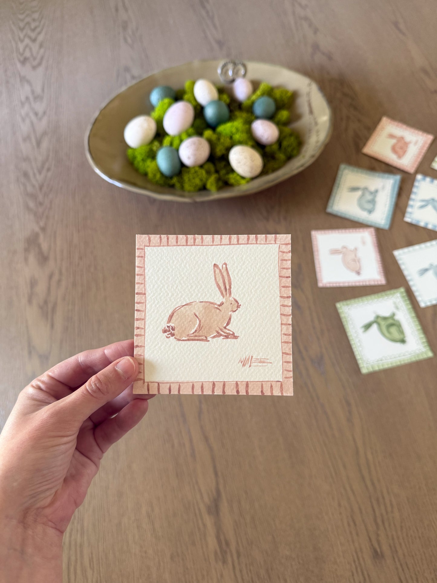 Watercolor bunnies