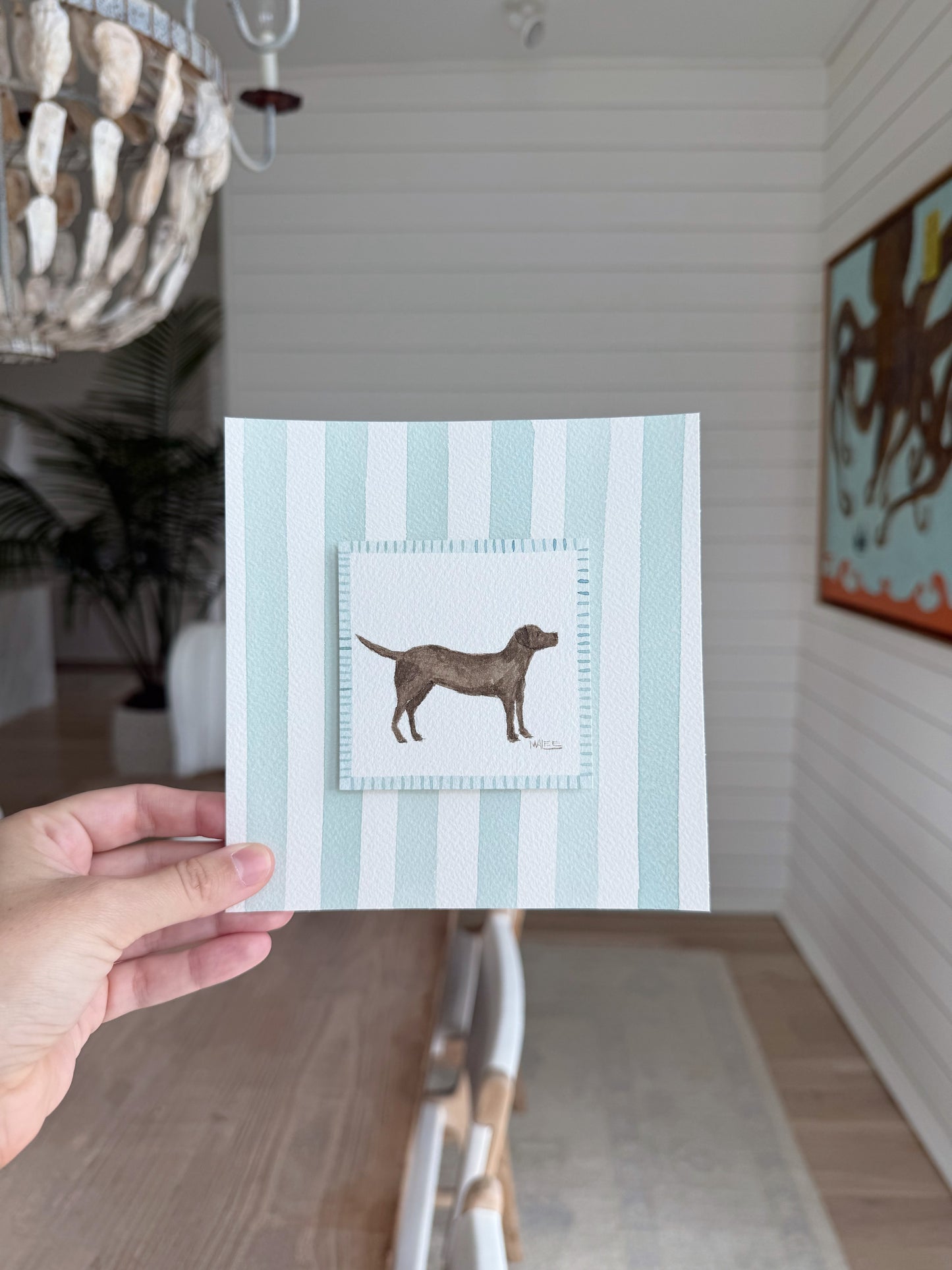 Watercolor puppy dogs