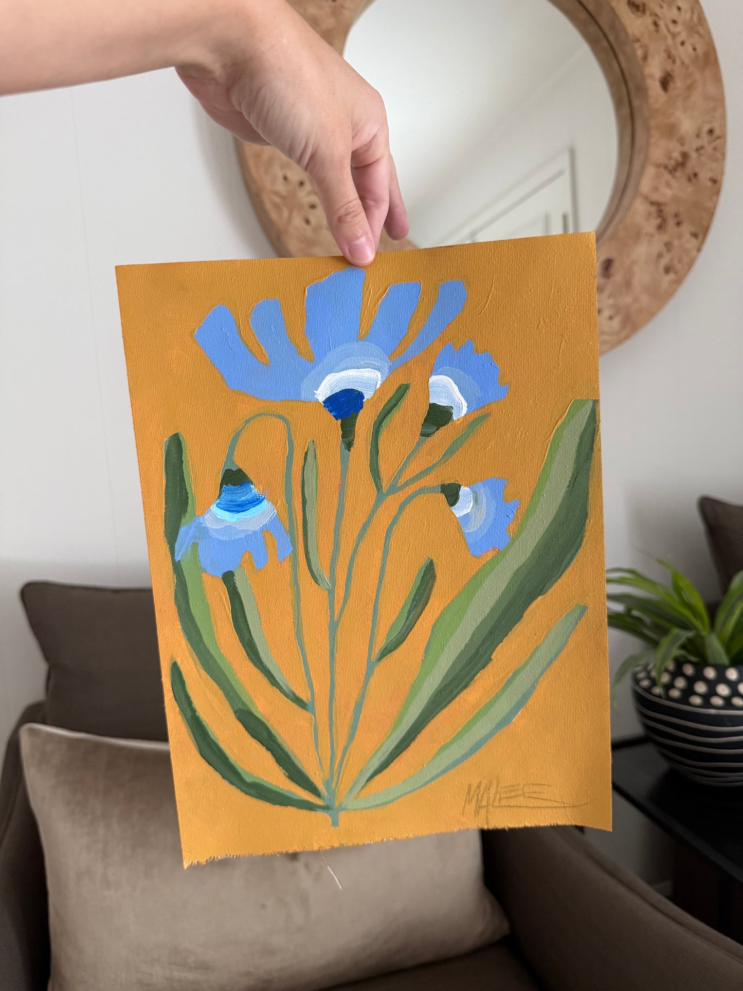 Assorted ochre blooms