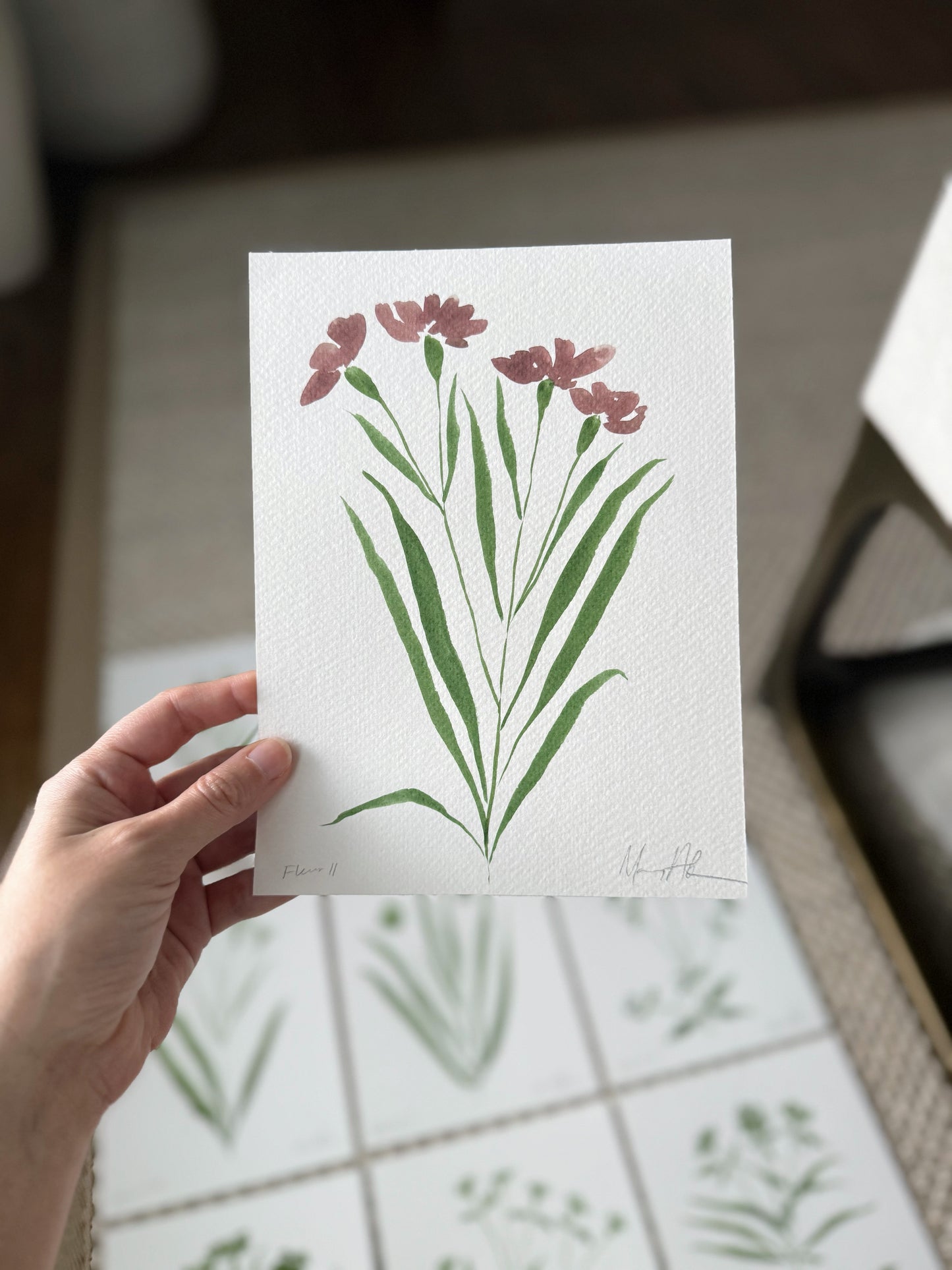 Fleurs rouge