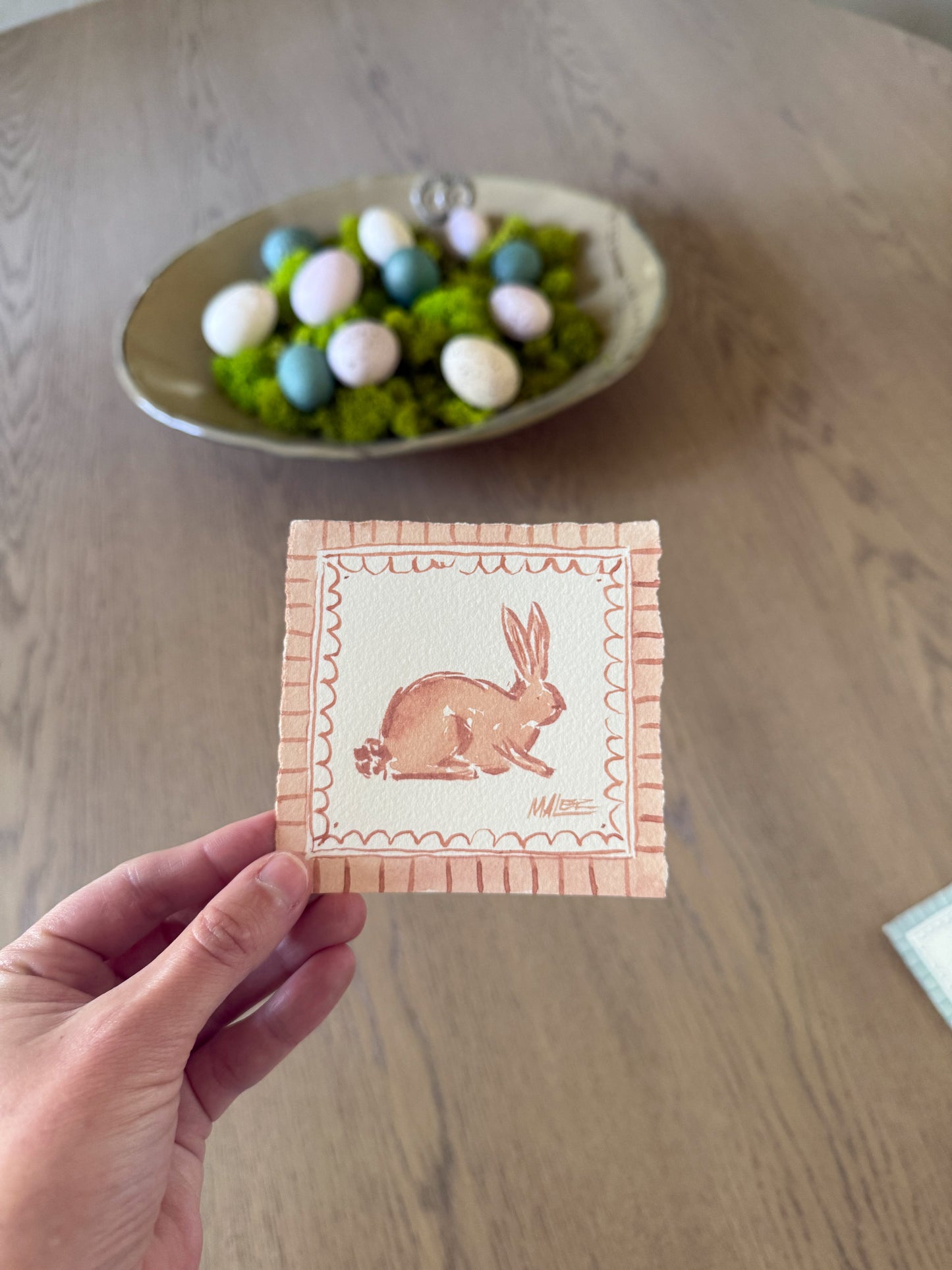 Watercolor bunnies