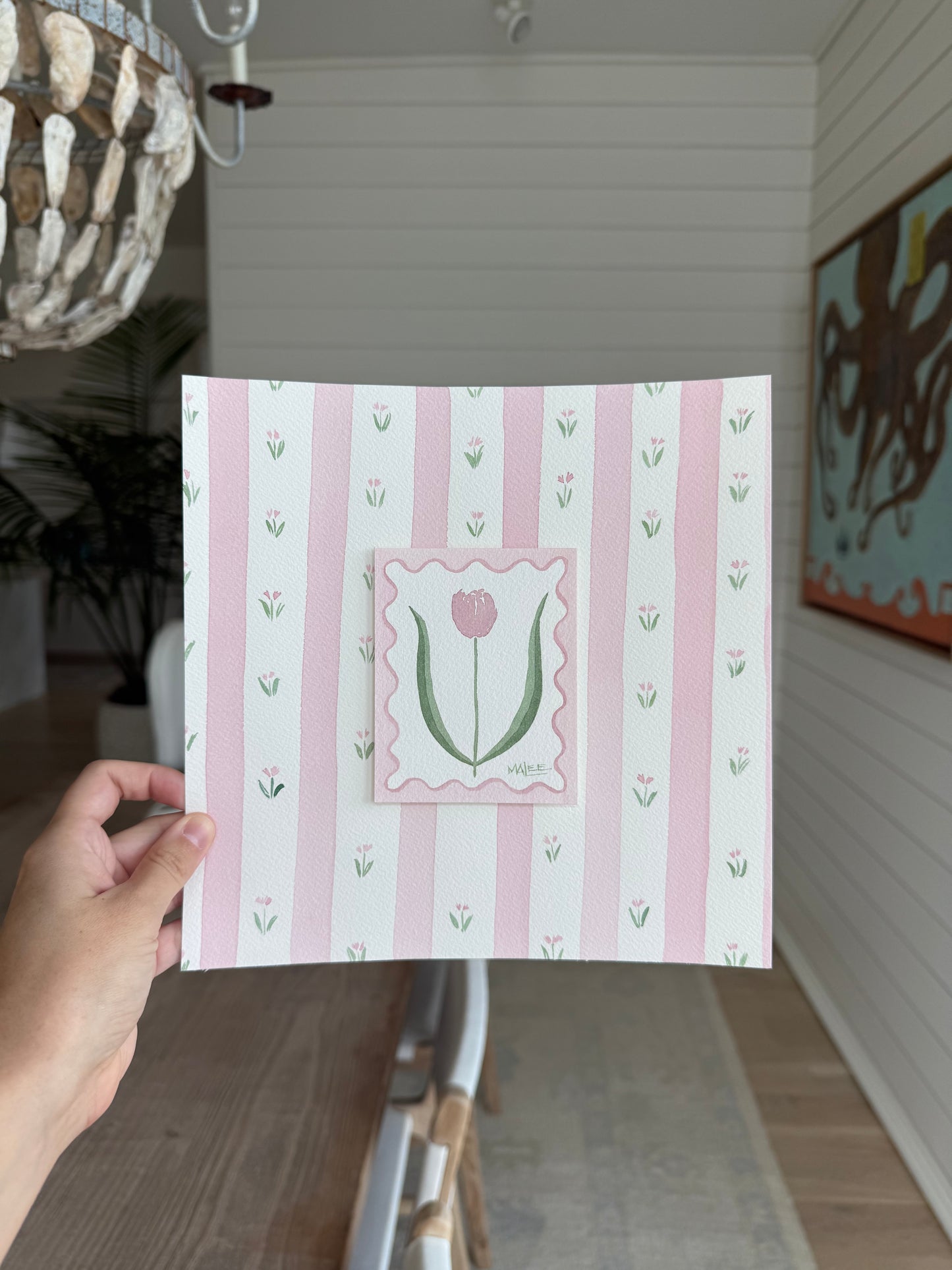 Striped layered botanicals