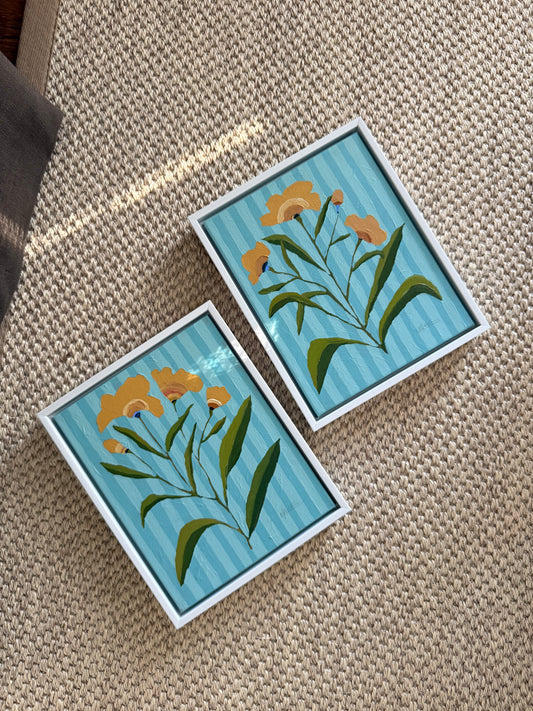 Yellow framed botanicals