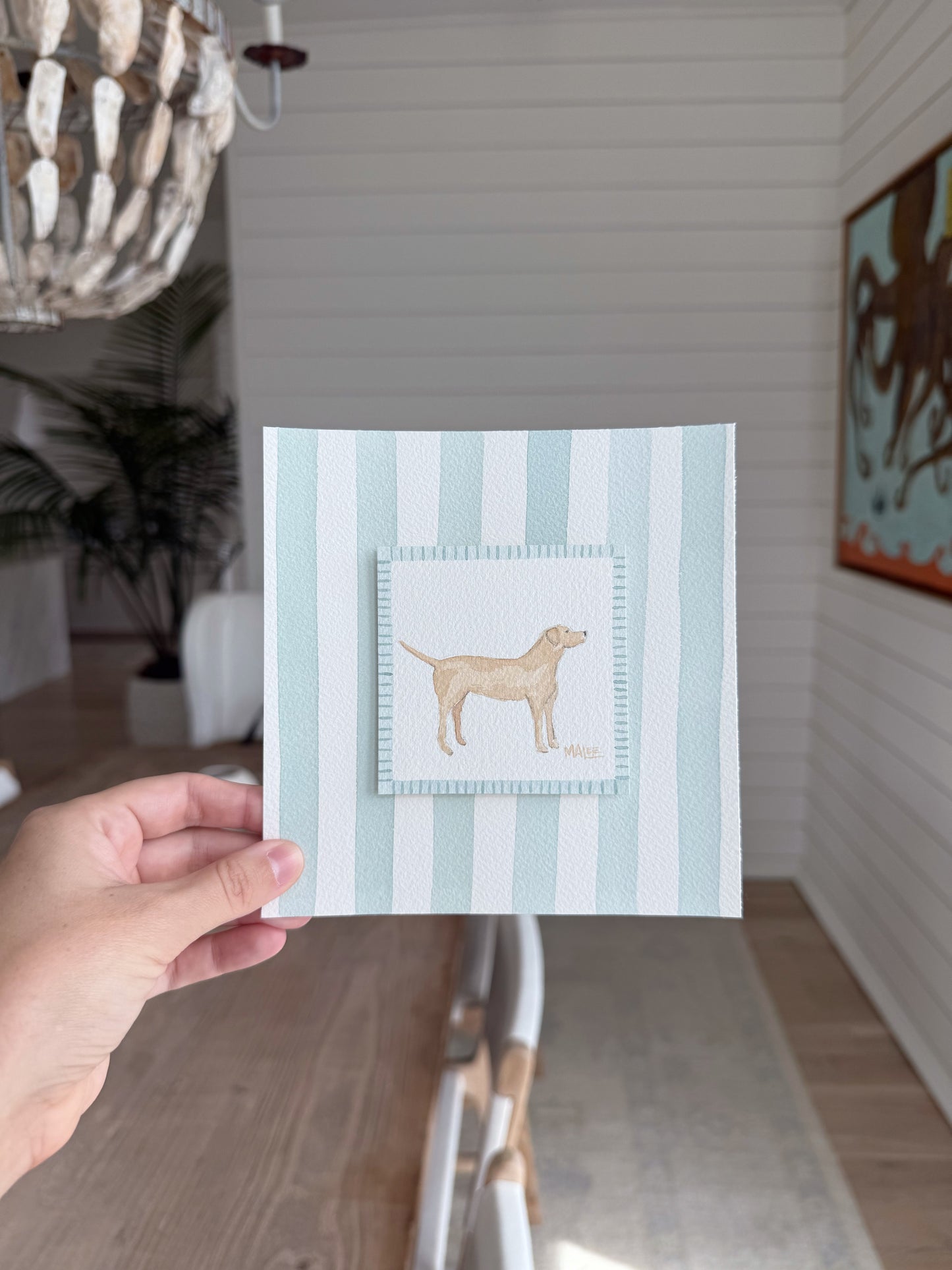 Watercolor puppy dogs