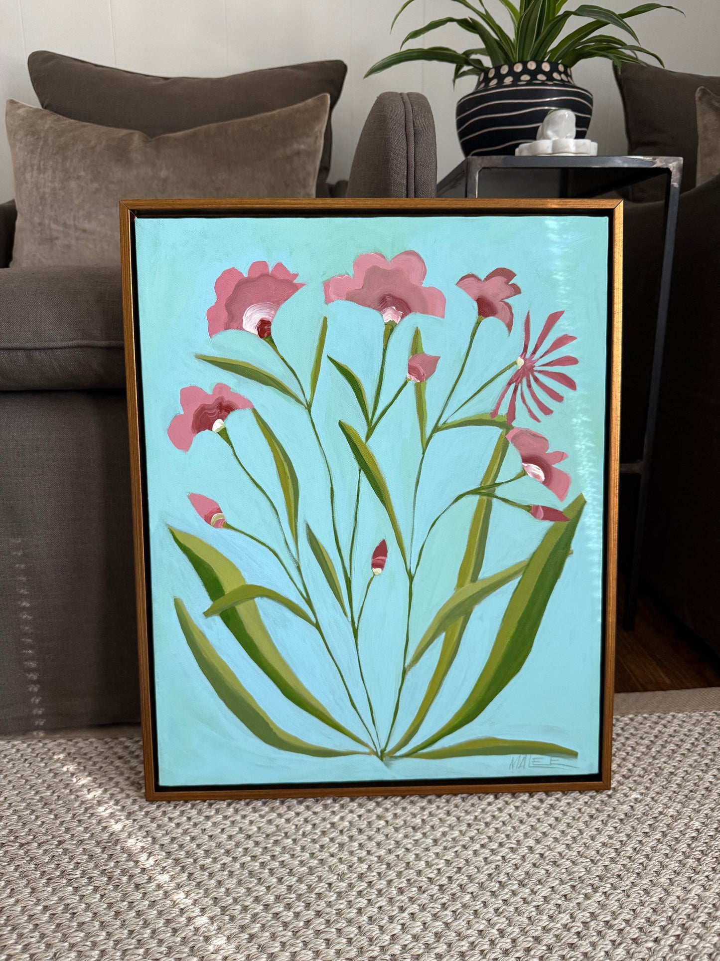 Gold framed botanicals