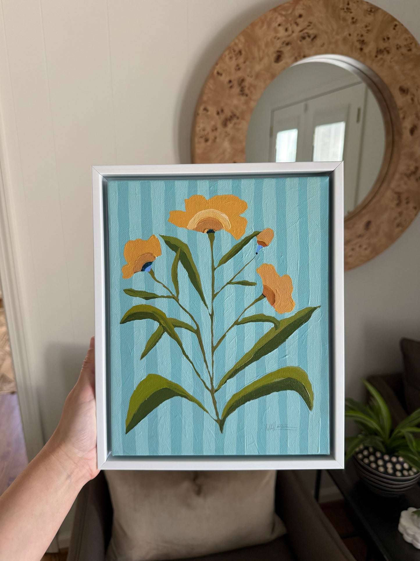 Yellow framed botanicals
