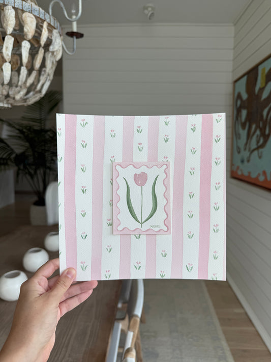Striped layered botanicals