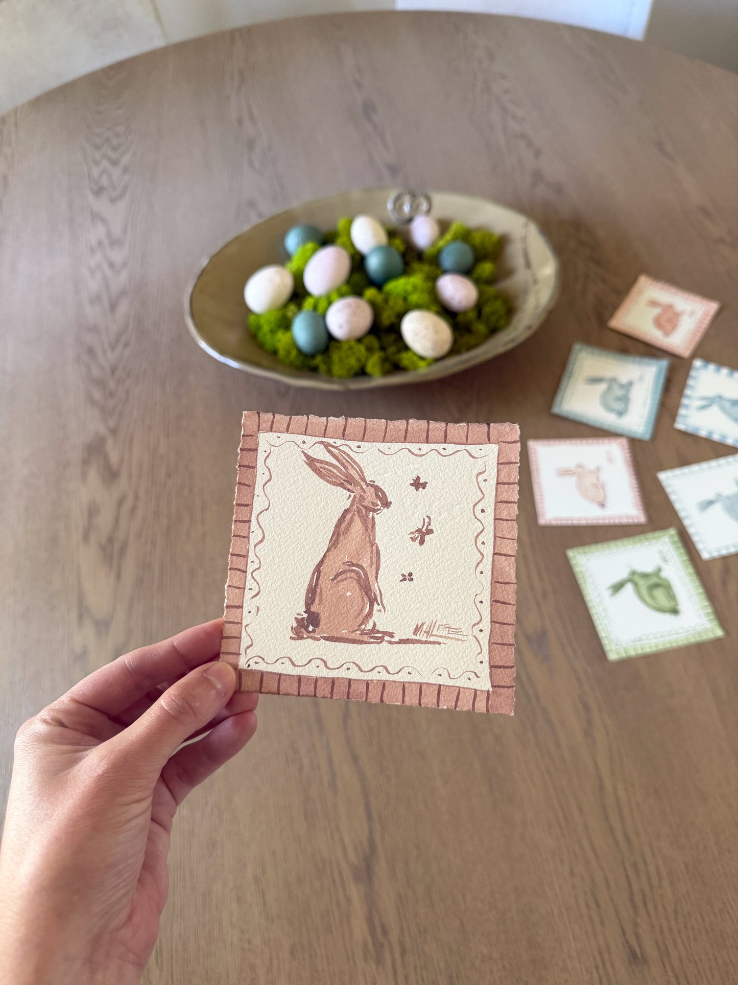 Watercolor bunnies