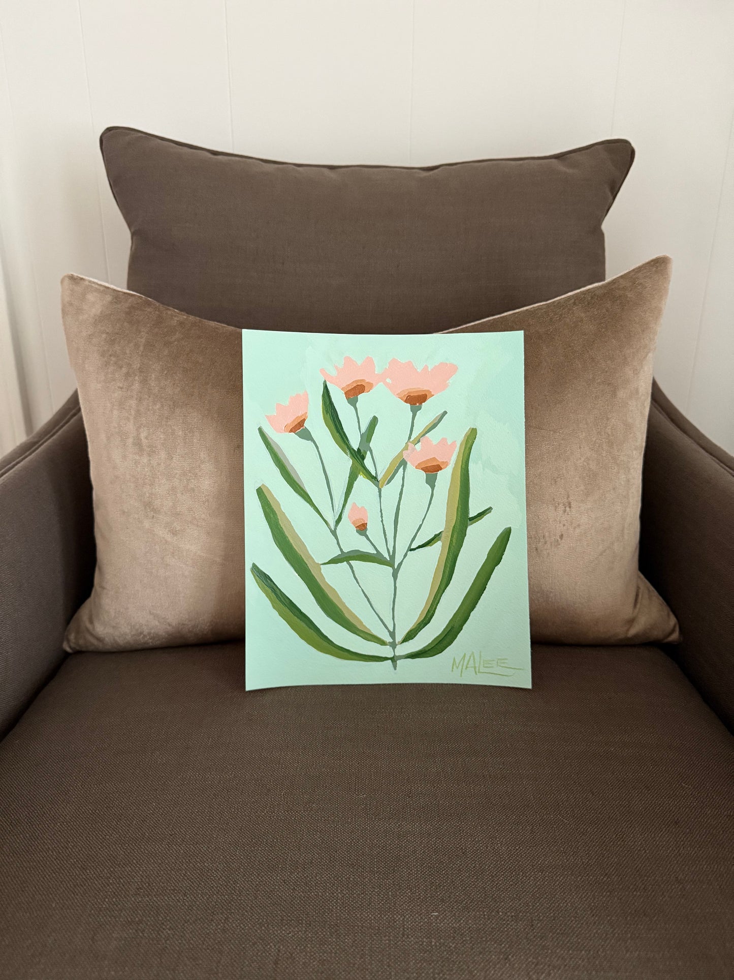 Pink and yellow blooms