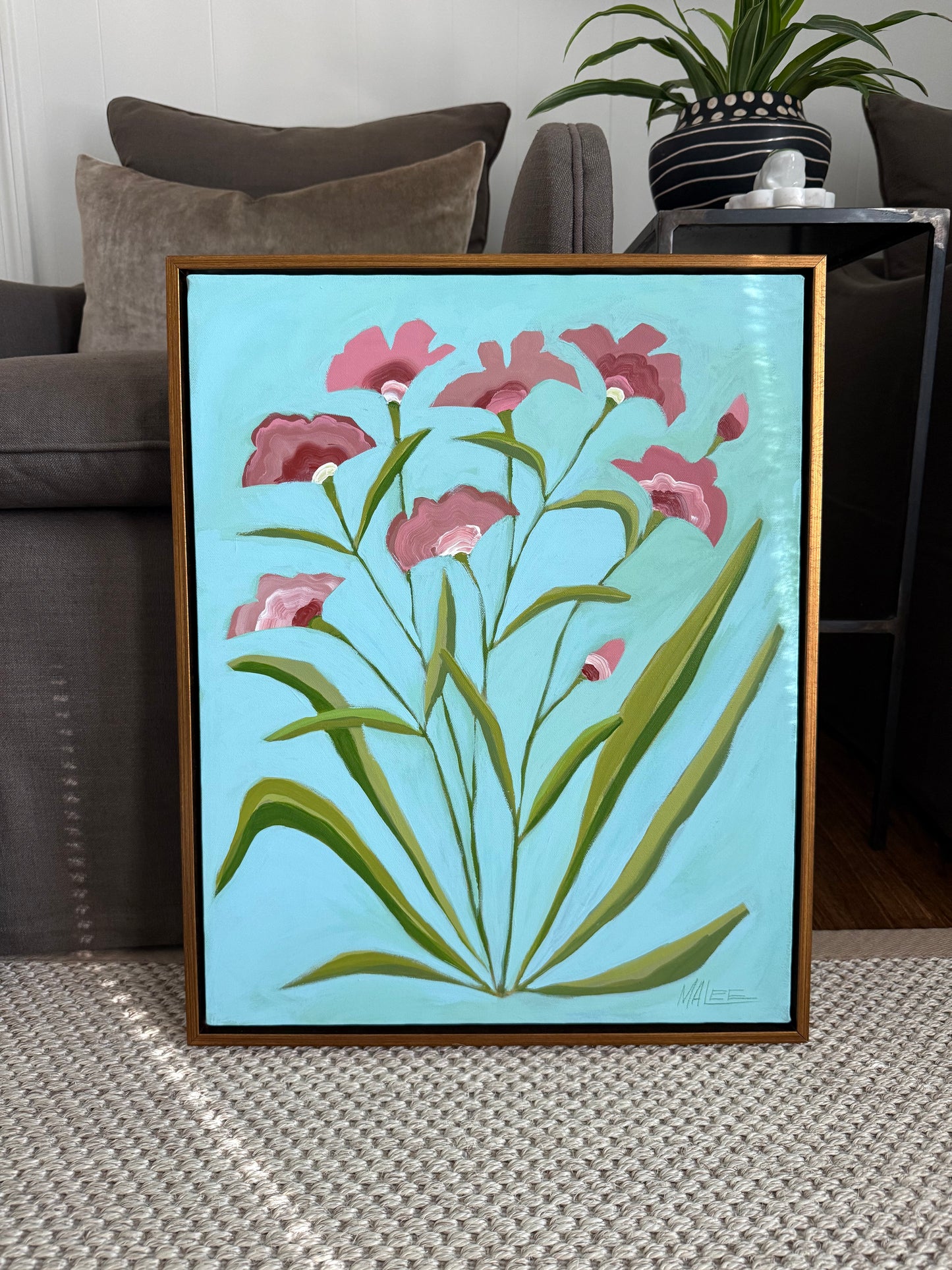 Gold framed botanicals