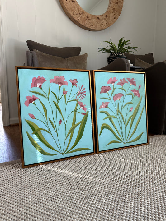 Gold framed botanicals