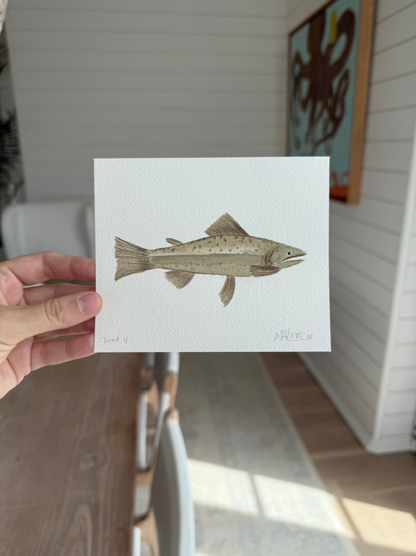 Watercolor trout