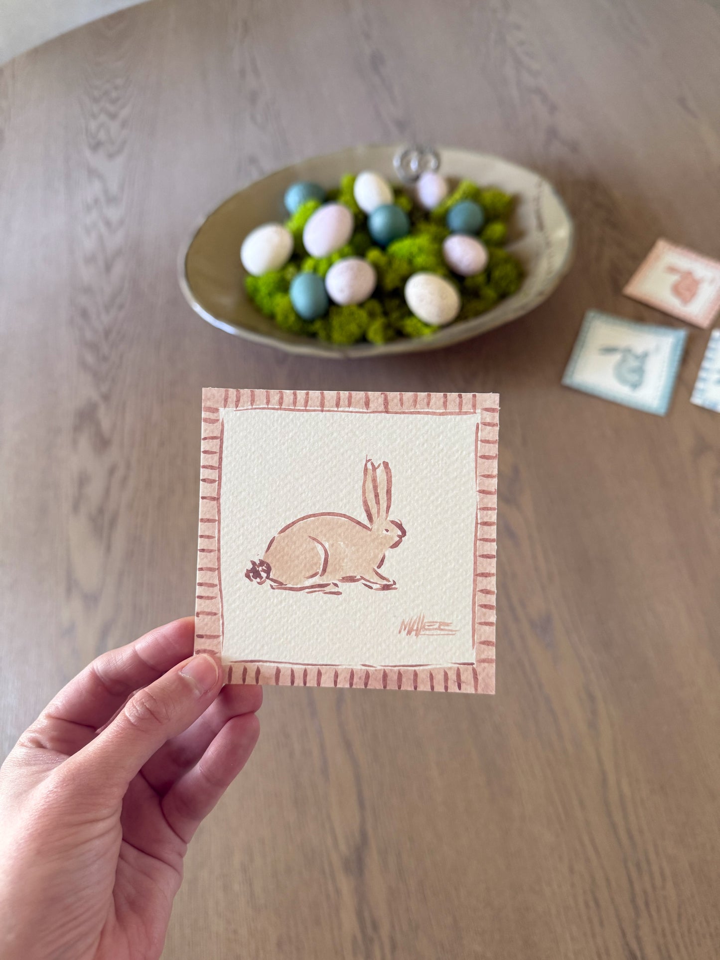 Watercolor bunnies