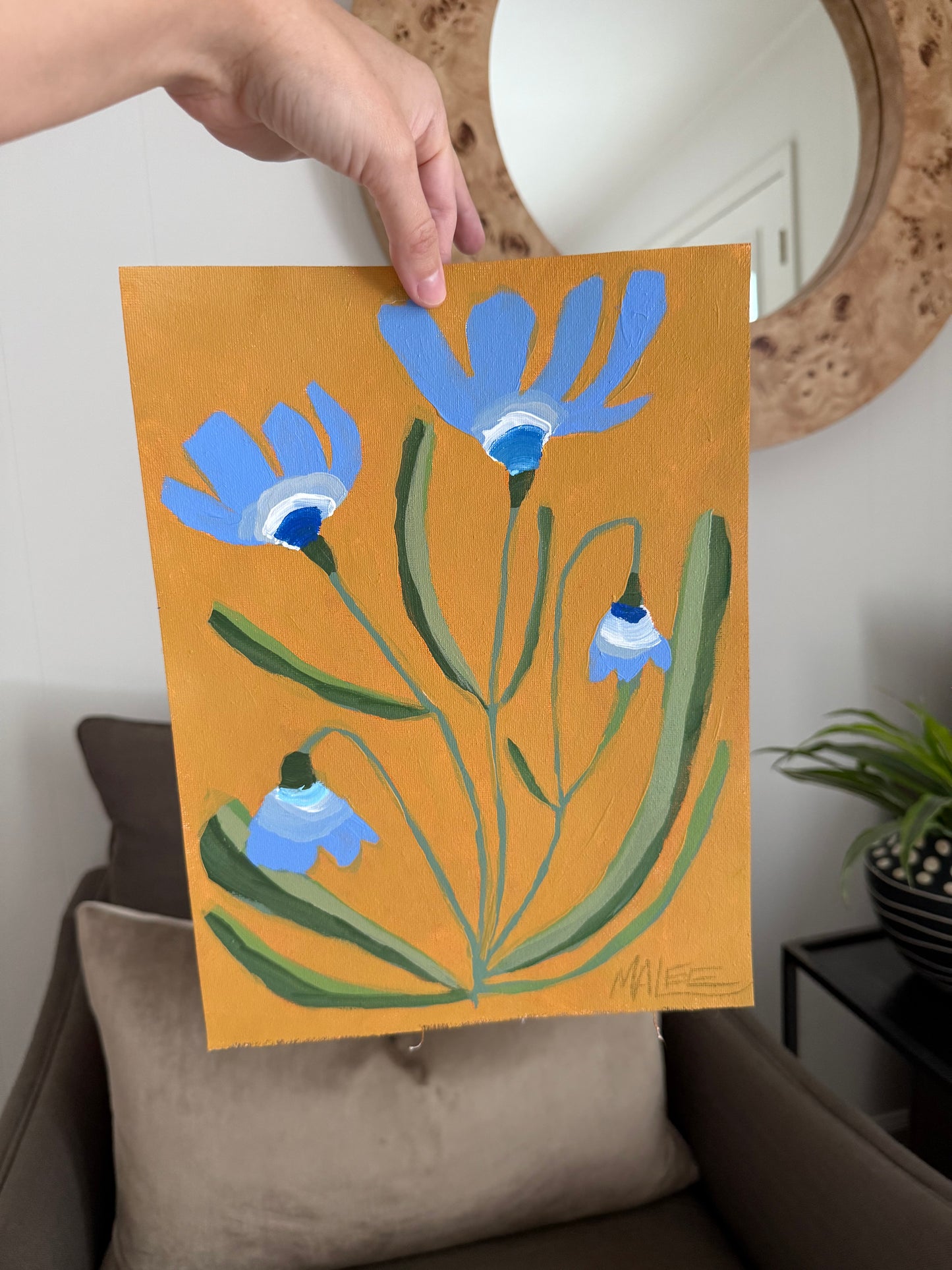 Assorted ochre blooms