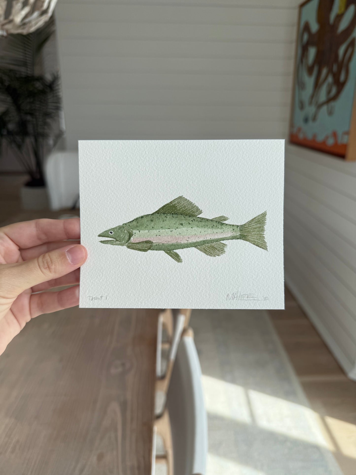 Watercolor trout